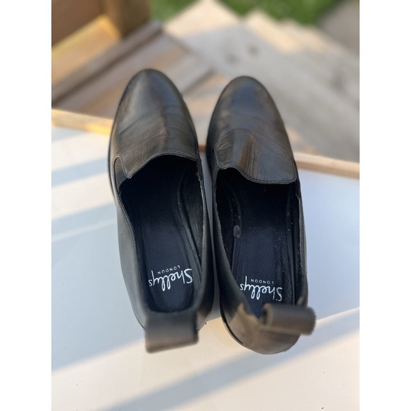 Shellys London Black Leather Flats Women's Size US7.5, EU38 - Picture 12 of 16